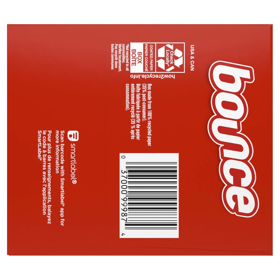 Смягчитель ткани Bounce сушилка для простыней свежего льна 240 штук смягчает элементы управления - Изображение 2 из 4