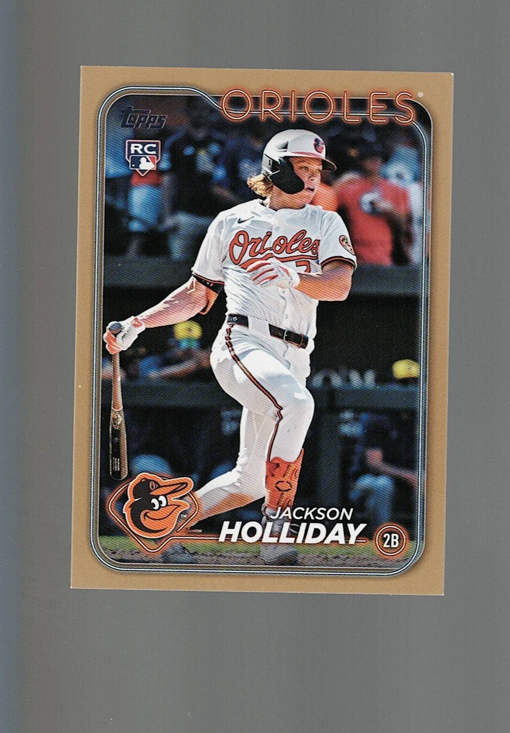 2024 Topps Update US50 JACKSON HOLLIDAY Rookie Gold Parallel 0777/2024 Orioles