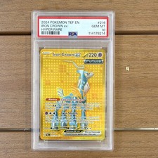 The Pokémon Company Iron Crown ex 216/162 SV05 Temporal Forces Holo ENG PSA 10