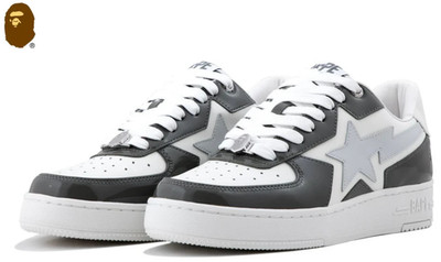 A Bathing Ape ''Bape Sta Icon #2'' Gray 1L30-191-307 Size 8.5 NEW