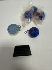Tupperware Mini Vintage Shape O Ball Keychain 80s Red Blue Sorter Vintage Toy