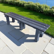 ToughTimber Recycled Durable Plastic Single Bench Heavy Duty Long Lasting