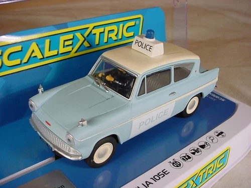 Scalextric Ford Anglia 105E POLICE car #44 of 70 cars C4504P MB