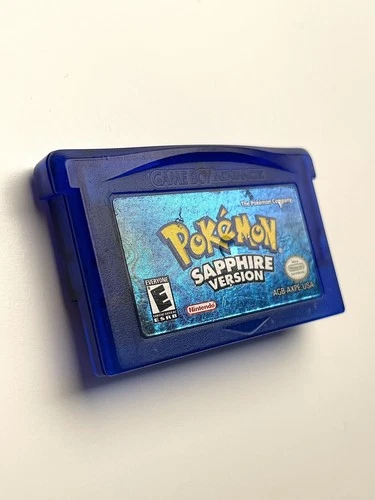 New ListingPokemon Sapphire Version GBA (2002) Authentic Tested! Dry Battery AGB-AXPE-USA