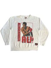 Sudadera De Colección Muhammad Ali Nuez Moscada Campeón de Boxeo M Hecha en EE. UU. Pica Como Una Abeja