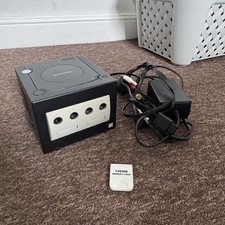 Nintendo GameCube PAL Black Console With Leads (NO CONTROLLER)