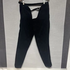 Barnstable Riding Full Chaps, Black Suede Leather, Size Medium - Excellent Cond