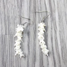 Rattlesnake Vertebrae  Earrings  #435d   Mountain Man Earrings