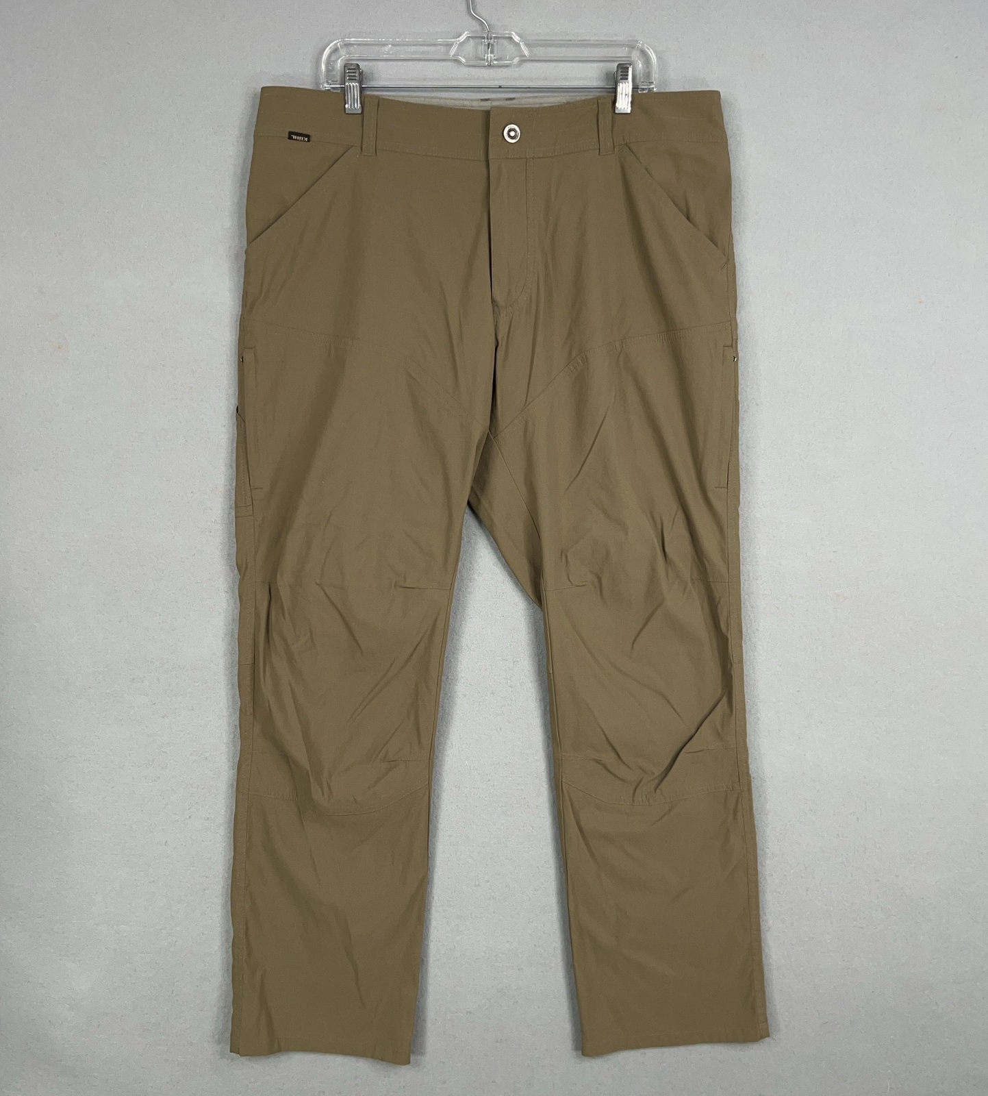 Kuhl Mens 38x32 Brown Renegade Stretch Cargo Hiking Pants for Outdoor & Casual Wear