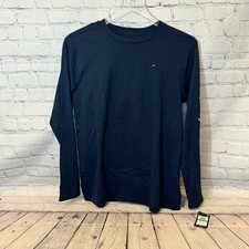 Tommy Hilfiger Boy's Navy Long Sleeve Shirt Size: Large 14/16