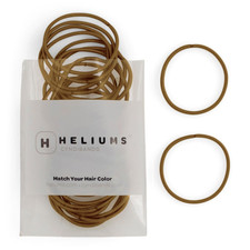 Thin Hair Elastics - Dark Golden Blonde - 2mm Ties for Thin Hair, 1.75 Inch, Med