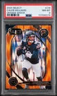 2024 Panini Select - Club Level Caleb Williams Orange Shock Prizm /399 PSA 8