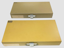 2 Vintage Kenco Group Slide File Case, Removable Dividers, Steel, 35MM,Free Ship