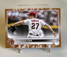 2022 Topps Update Zach Davies #US307 Memorial Day Camo #/25 Arizona Diamondbacks
