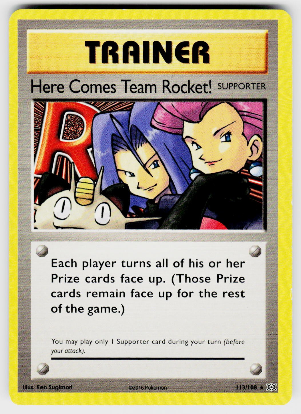 HERE COMES TEAM ROCKET! 113/108 SEC EVOLUTIONS POKEMON NM/M
