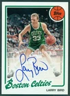 2025-26 Topps 45th Anniversary Certified Autograph Issue 80B2-LB LARRY BIRD