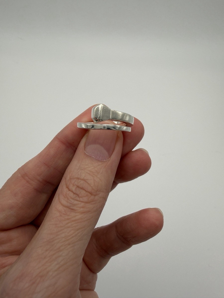 Authentic Gucci Chiodo Nail Motif Ring 925 Size 5.75 Sterling