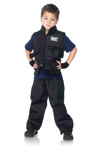 Leg Avenue Children's SWAT Officer Halloween Costume, Medium - Zdjęcie 1 z 3
