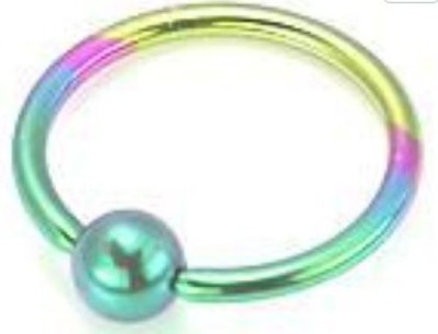1pc 10g Rainbow Prince Albert Pre Adjusted Titanium Guiche Ring 4 Sizes Sexy Hot