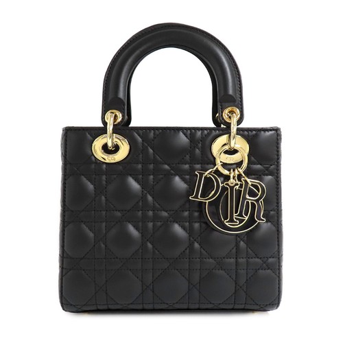 Dior Lady Dior My ABCDior Bag Small M0538OCEA Black Lambskin GD Hardware 742183