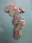 1917-S Lincoln Wheat Penny Roll Solid Date — 50 Circulated Coins Better VG-VF