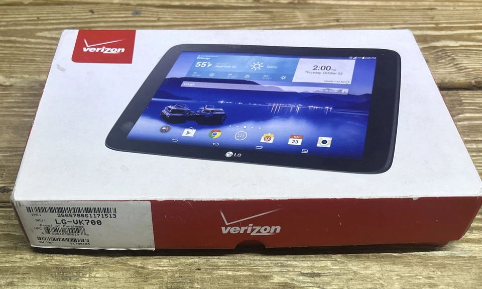 USED LG G Pad 4G LTE Tablet (Black 10.1 -Inch Verizon) -- ***Burnt Screen*** - Image 2 of 4