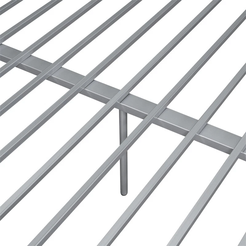 Beliche de metal moderno completo XL sobre queen móveis de quarto fácil montagem prata - Imagem 4 de 4