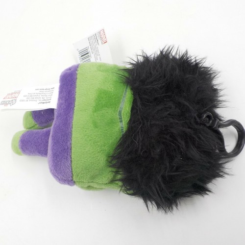 Marvel Avengers Hulk Clip On Square Plush, 6" Keychain Figure - Picture 3 of 6