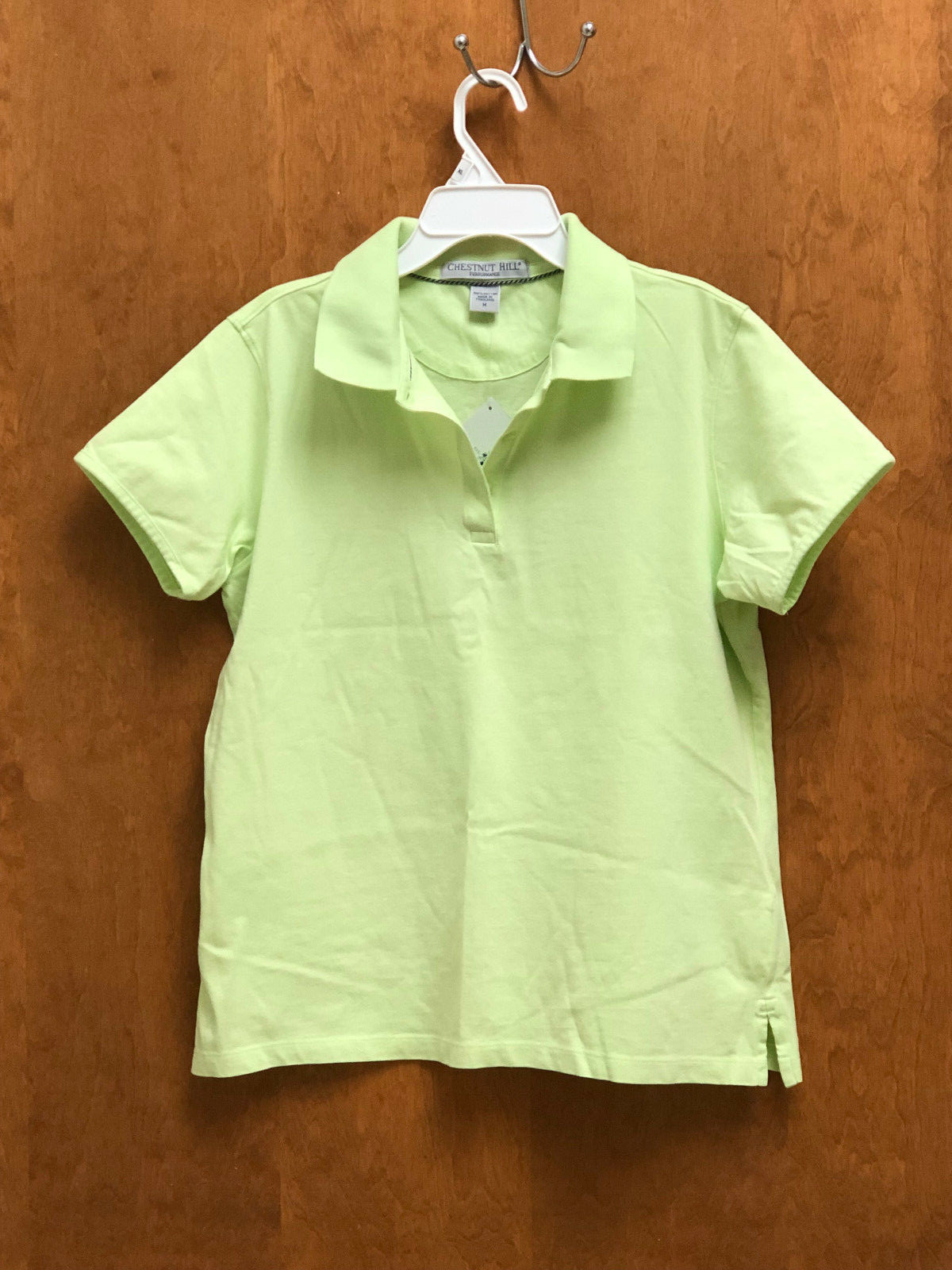 Women's Mint Green 100% Cotton Polo Shirt Size S-image