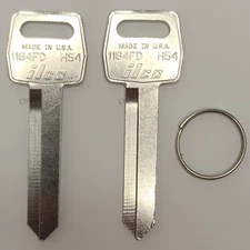 2 New Ignition Key Blanks 1184FD H54 For Ford Lincoln Mercury Mazda Vehicles