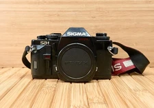 Vintage 80s Sigma SA-1 35mm Pentax K mount SLR camera, Made in Japan