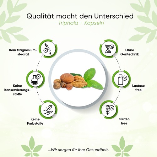 Triphala 300 Kapseln a 750mg, 5 Monatsvorrat, INCLUSIVE KAPSELBOX - Bild 5 von 6