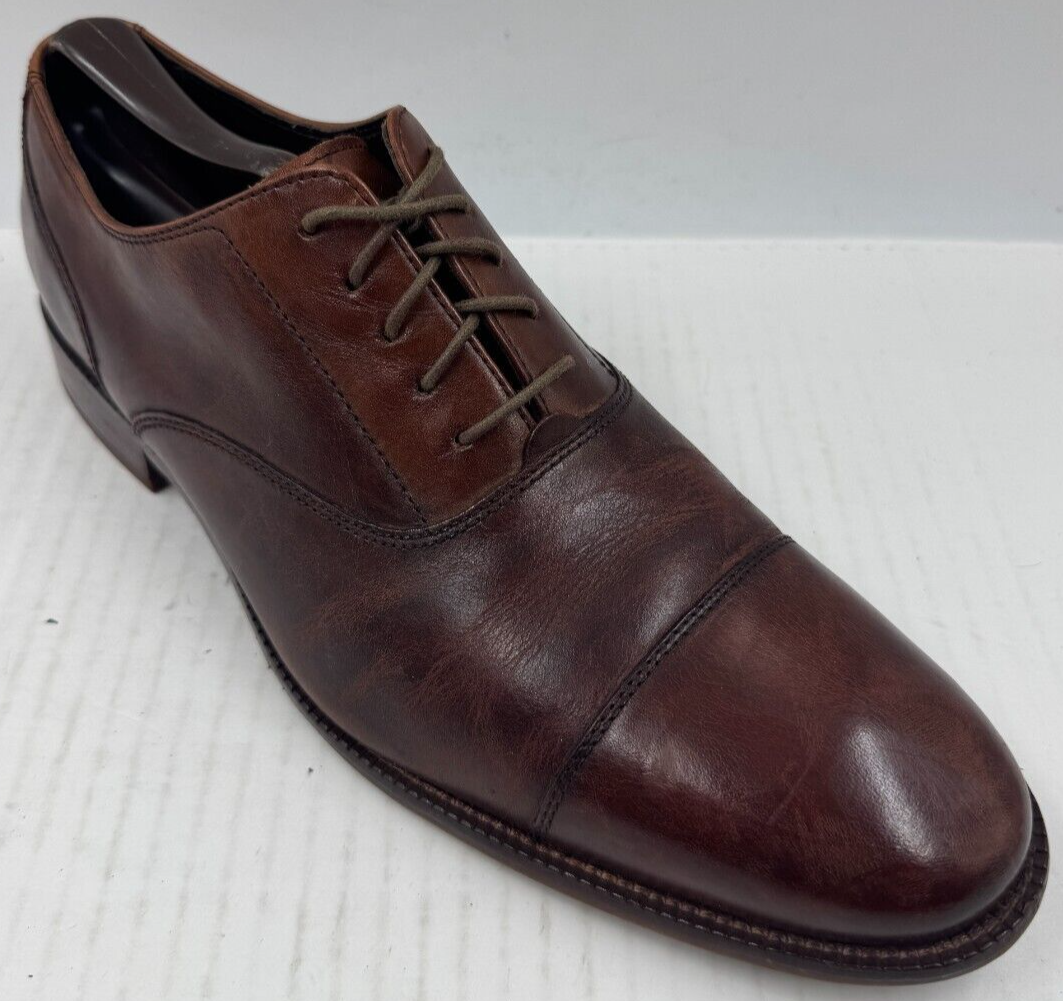 SAOLA Scarpe uomo Cole Haan Williams 9 5 pelle marrone punta a cappuccio Oxford C12337