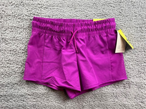 All in Motion Girl's Size Small (6-7) Mid Rise 2 in 1 Shorts Purple