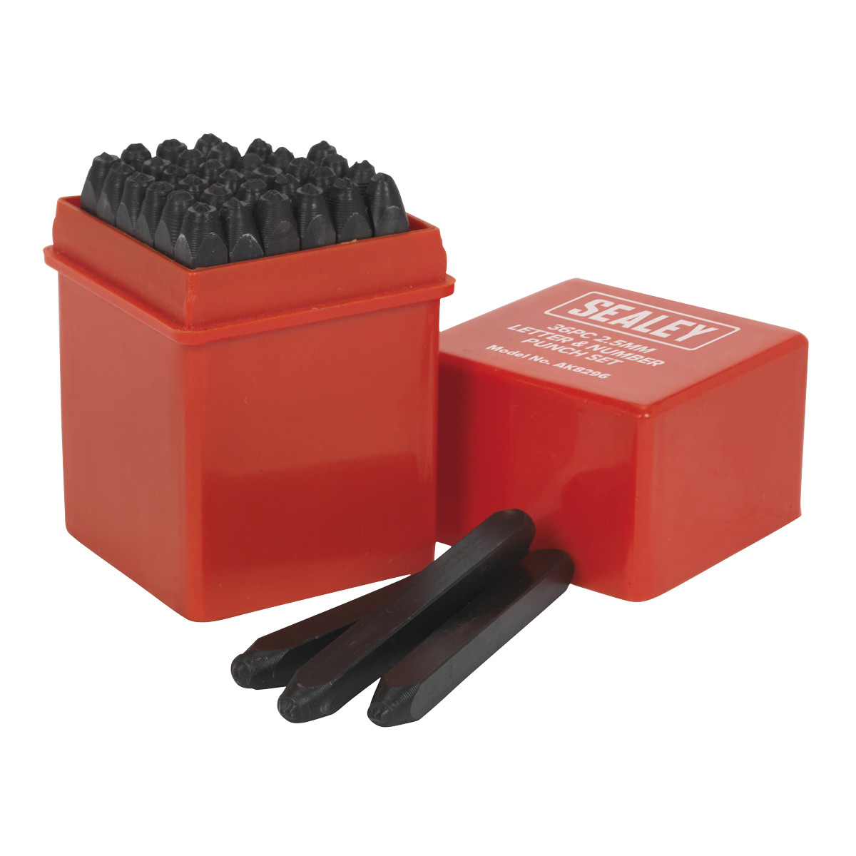 Sealey Letter & Number Punch Set 36pc 2.5mm Garage Workshop DIY