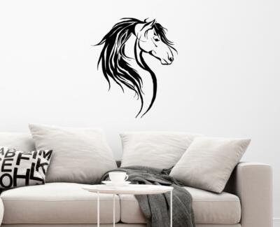 Horse Head Wall Decal Farm Animal Ranch Wall Decor Vinyl Art