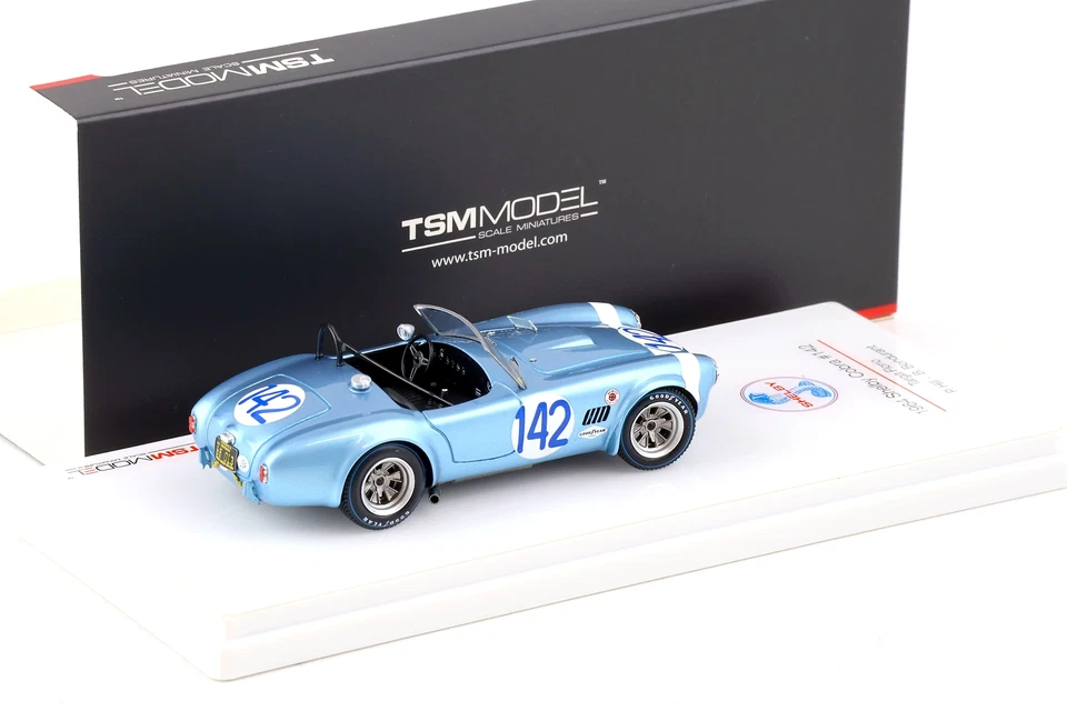 1:43 Tsm Modèle 1964 Shelby Cobra #142 Targa Florio P. Hill / B.Bondurant - Photo 2/2