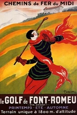 Golf France Elegant Fashion Woman Golfer Sport Vintage Poster Repro FREE S/H