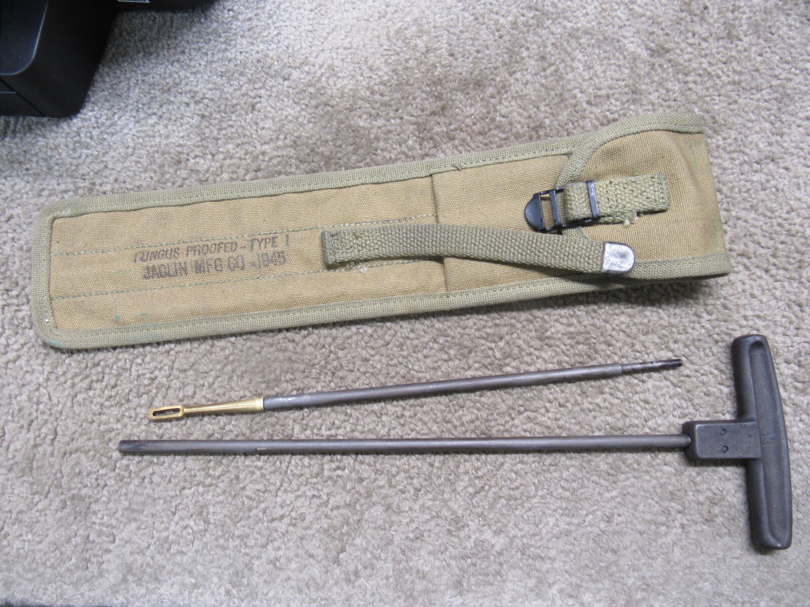 US WW2 M1 Carbine Cleaning Rod & Case C6573 1945 Dated KHAKI eBay