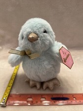 NEW FAO SCHWARZ SPARKLERS BABY CHICK PINGUIN BLUE PLUSH TOY soft STUFFED ANIMAL