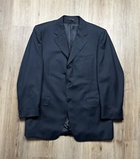 Canali Made in Italy Men  s 3 Button Tailored Blazer Suit Jacket Size 44