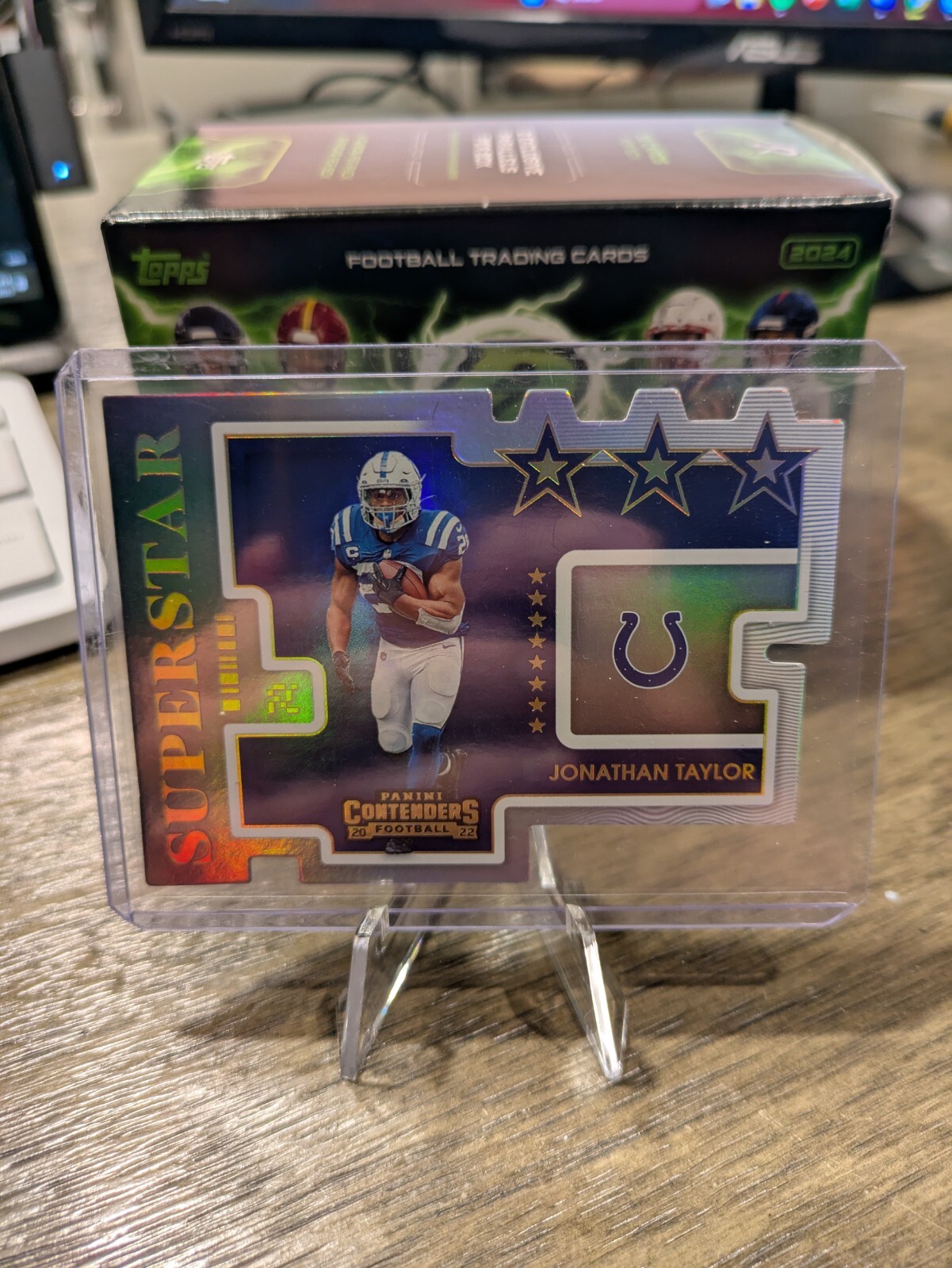 2022 Panini Contenders Superstar Die Cut SSP Jonathan Taylor SDC-JTA