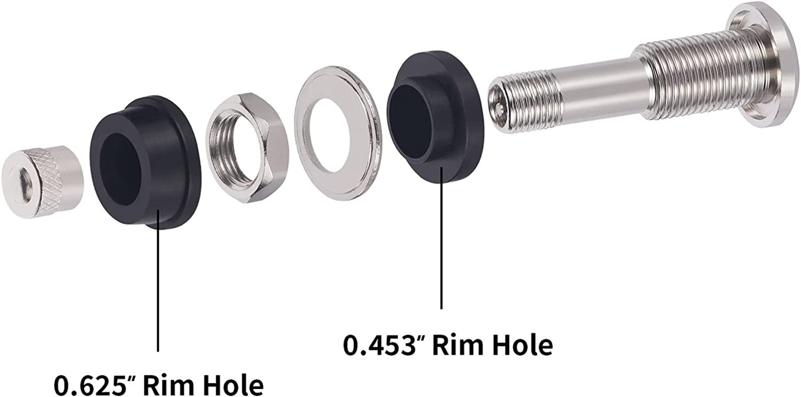 Vaincre 4 PCS TR416 Metal Valve Stems, Tire Valve Stems, High Pressure