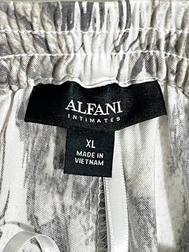 NWT Alfani XL Cropped Shirt & Wide-Leg Pants Pajama Set 100144098MS $60 - Picture 11 of 14