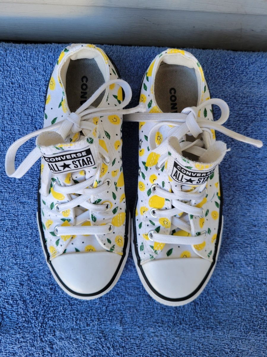 ゆちゃ Converse Chuck Taylor All Star Low Lemon Pattern Sneakers