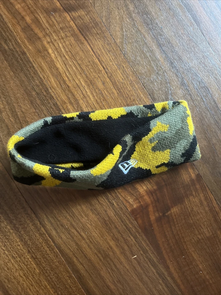 Supreme FW17 3M Reflective Brooklyn Camo Headband - Yellow Camo - Slightly Worn - Image 3 of 3