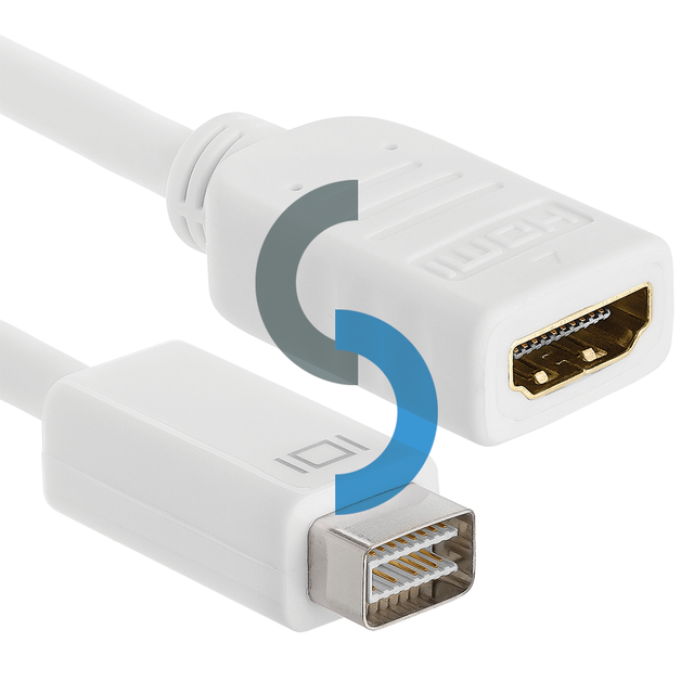 Mini DVI Male to HDMI Female Video Adapter Cable iMac Macbook White eBay