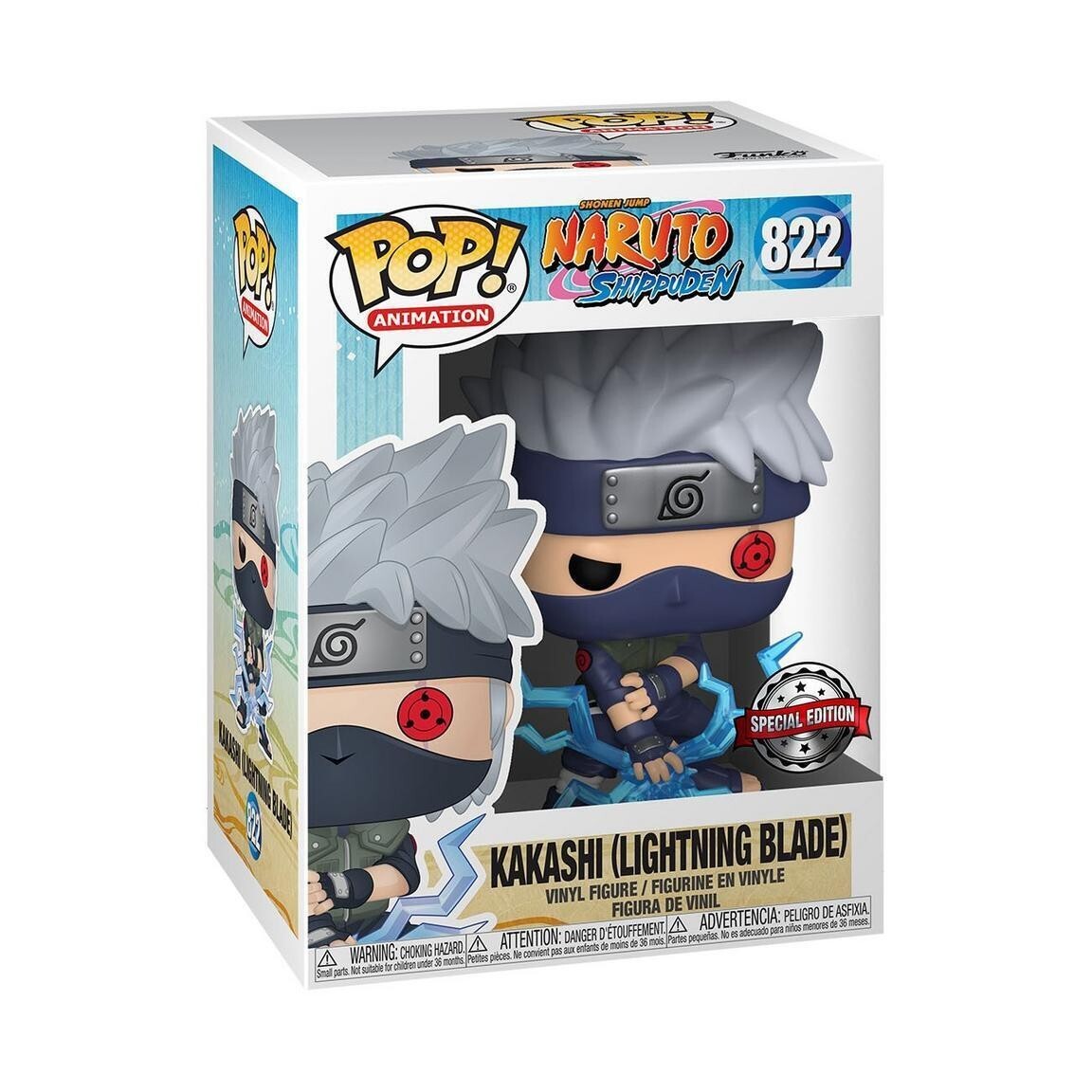 KAKASHI LIGHTNING BLADE EXCLUSIVE FUNKO POP NARUTO SHIPPUDEN #822