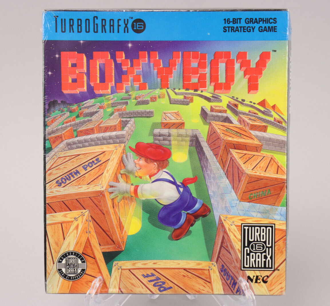 Boxyboy for NEC TurboGrafx-16 TG16 - 1990 Puzzle Game - New