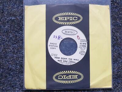 Ron and Lorna - Tear down the wall 7'' Vinyl Single US PROMO